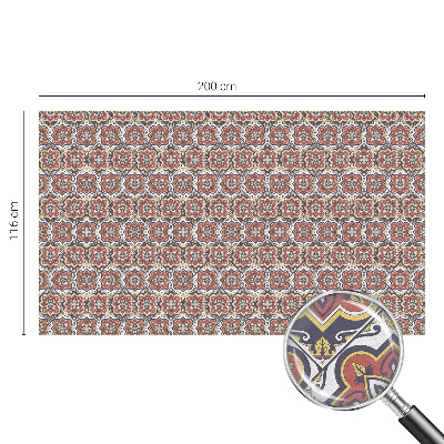 Frosted glass film stained glass effect Floral ornament