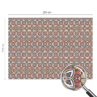 Frosted glass film stained glass effect Floral ornament