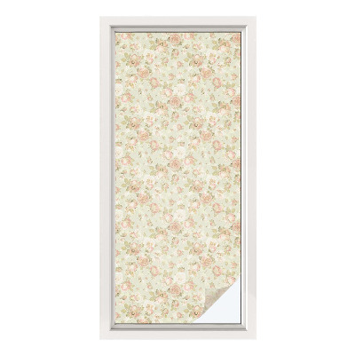 Patterned window film Floral elegance
