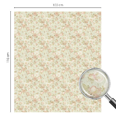 Patterned window film Floral elegance