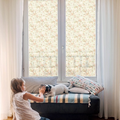 Patterned window film Floral elegance
