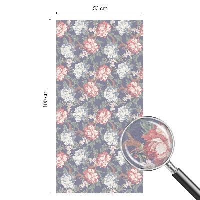 Privacy window film Floral elegance