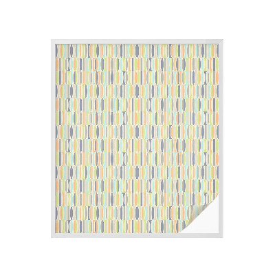 Opaque window film stained glass style Oval patterns