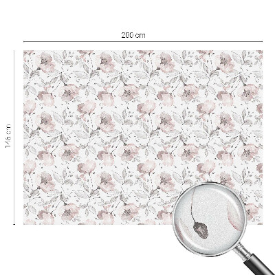 Colored window film stained glass Rose leaves