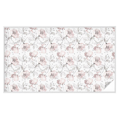 Colored window film stained glass Rose leaves