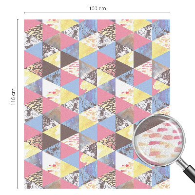 Privacy window film Colorful triangles