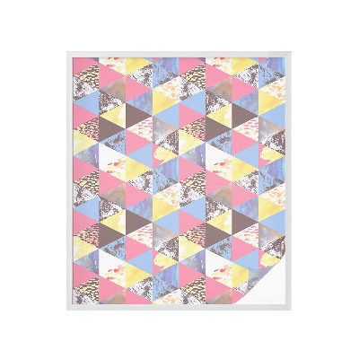 Privacy window film Colorful triangles