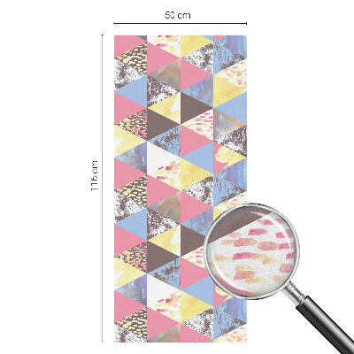 Privacy window film Colorful triangles