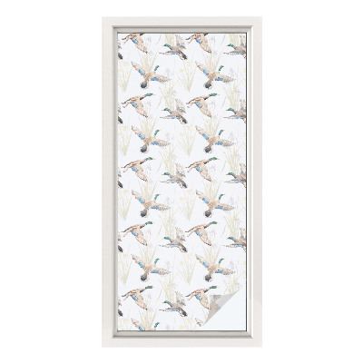 Frosted glass film stained glass effect Birds nature