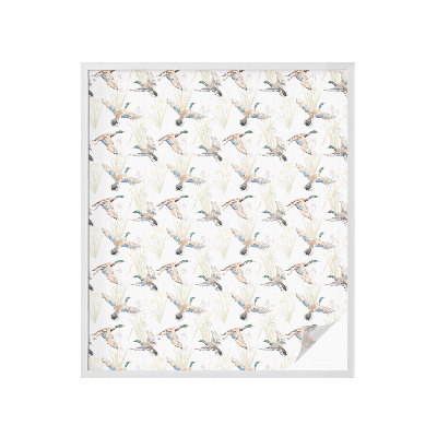 Frosted glass film stained glass effect Birds nature