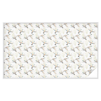 Frosted glass film stained glass effect Birds nature