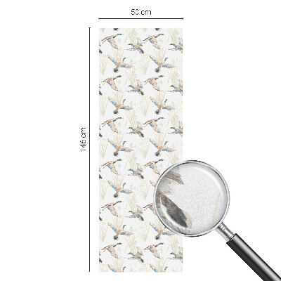 Frosted glass film stained glass effect Birds nature
