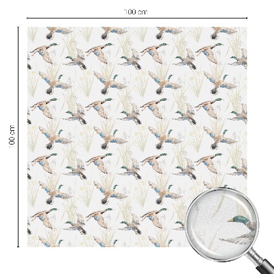 Frosted glass film stained glass effect Birds nature