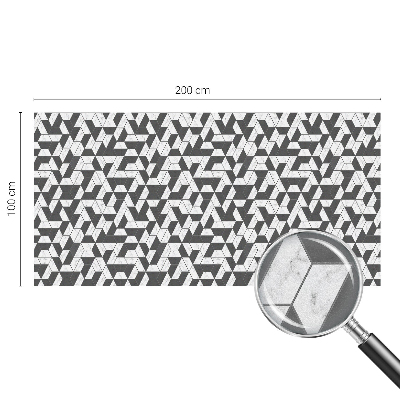 Opaque window film stained glass style Geometric illusions