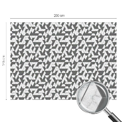 Opaque window film stained glass style Geometric illusions