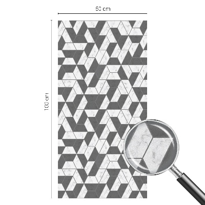 Opaque window film stained glass style Geometric illusions