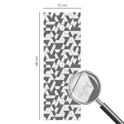 Opaque window film stained glass style Geometric illusions