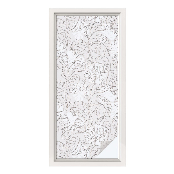 Colored window film stained glass Plant ornament