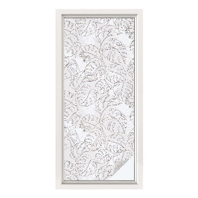 Colored window film stained glass Plant ornament