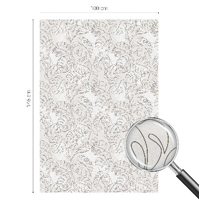 Colored window film stained glass Plant ornament