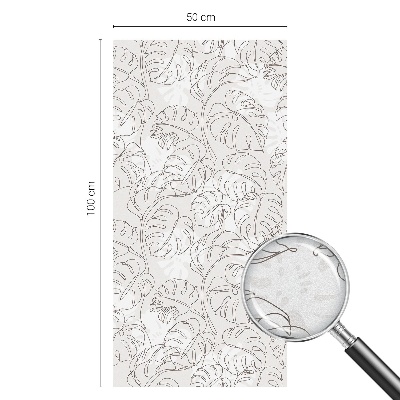 Colored window film stained glass Plant ornament