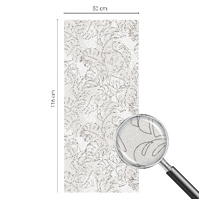 Colored window film stained glass Plant ornament