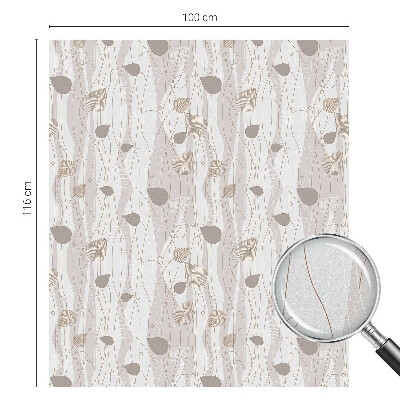 Privacy window film Elegant leaves