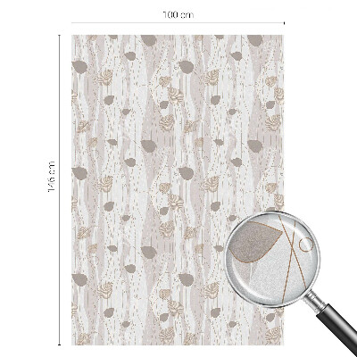 Privacy window film Elegant leaves