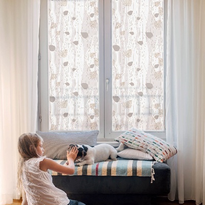 Privacy window film Elegant leaves