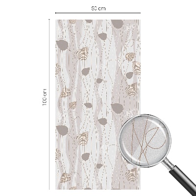 Privacy window film Elegant leaves
