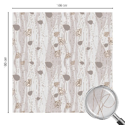 Privacy window film Elegant leaves