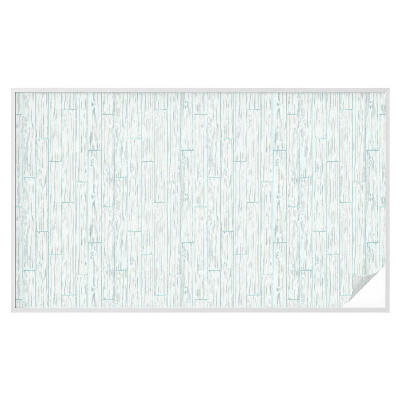 Opaque window film stained glass style Wooden pattern