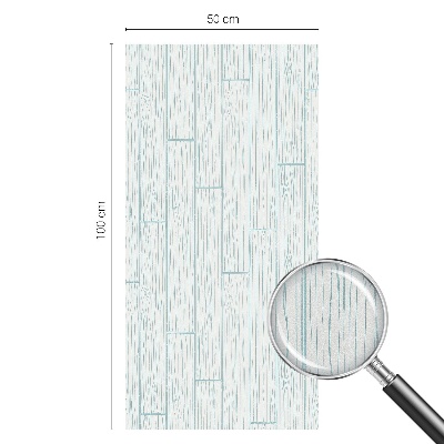 Opaque window film stained glass style Wooden pattern