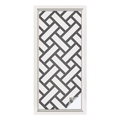 Frosted glass film stained glass effect Interlacing rectangles