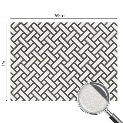 Frosted glass film stained glass effect Interlacing rectangles