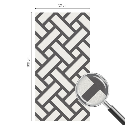 Frosted glass film stained glass effect Interlacing rectangles