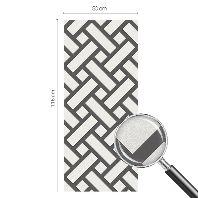 Frosted glass film stained glass effect Interlacing rectangles