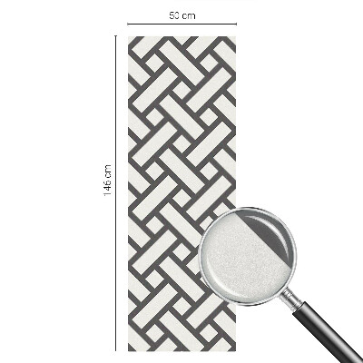 Frosted glass film stained glass effect Interlacing rectangles