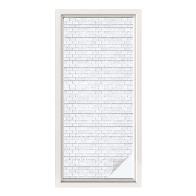 Patterned window film Brick texture