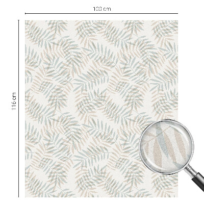 Frosted glass film stained glass effect Leafy elegance