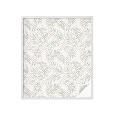 Frosted glass film stained glass effect Leafy elegance