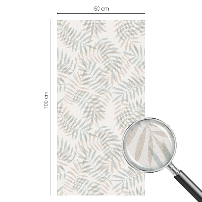 Frosted glass film stained glass effect Leafy elegance