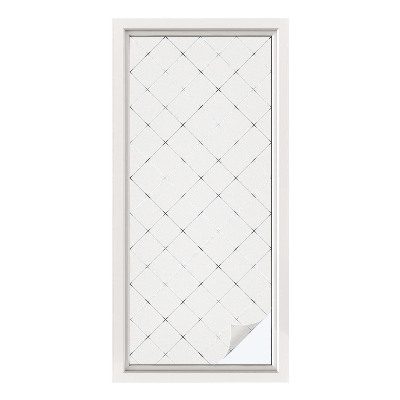 Privacy window film Geometric grid