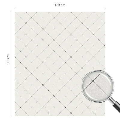 Privacy window film Geometric grid