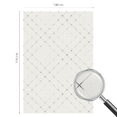 Privacy window film Geometric grid
