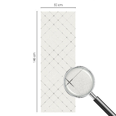 Privacy window film Geometric grid