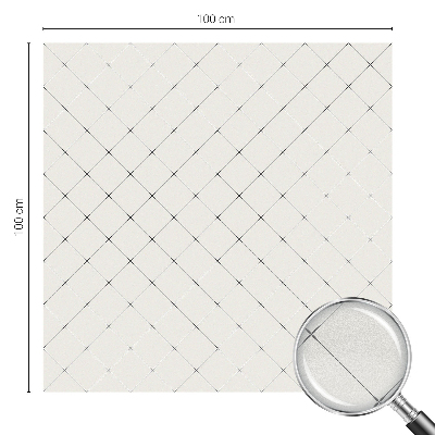Privacy window film Geometric grid