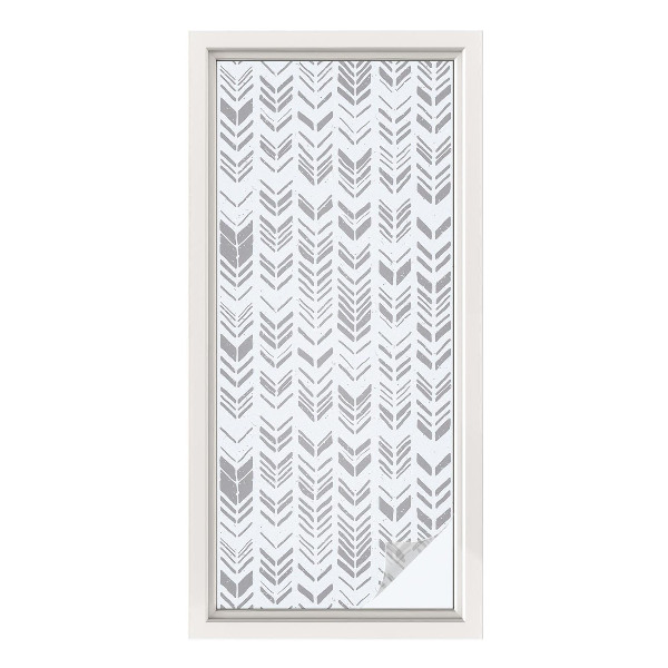 Frosted glass film stained glass effect Arrow pattern