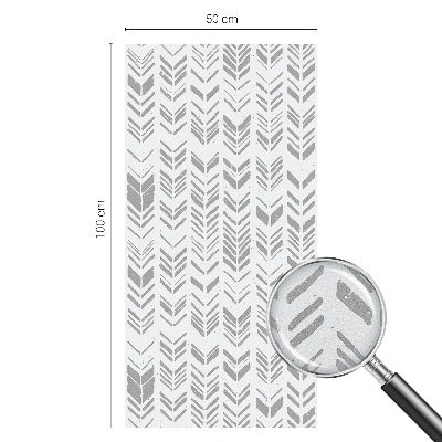 Frosted glass film stained glass effect Arrow pattern