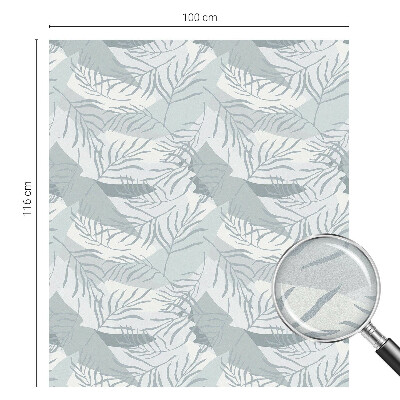 Opaque window film stained glass style Subtle leaves